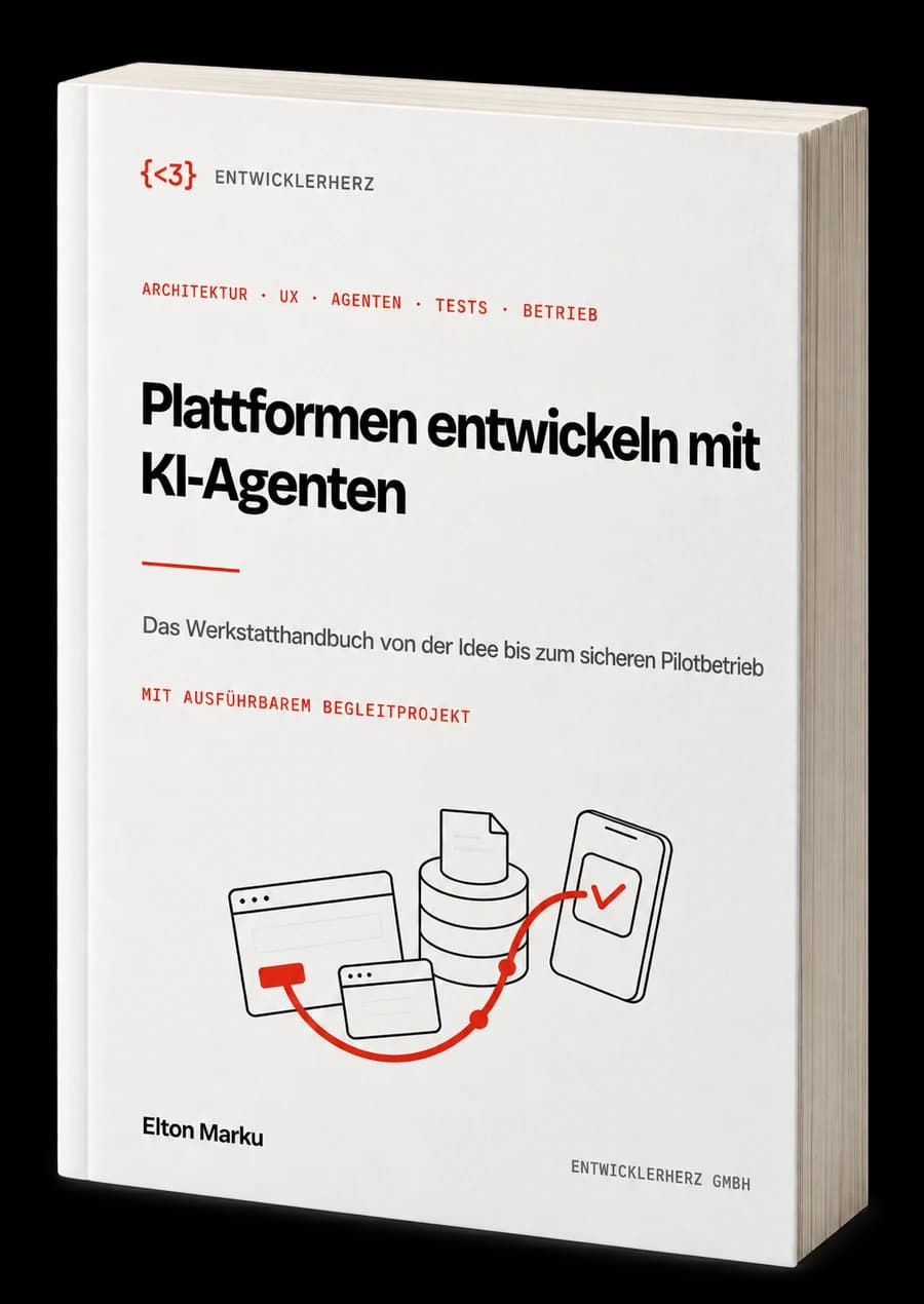 Buchcover: Plattformen entwickeln mit KI-Agenten von Elton Marku